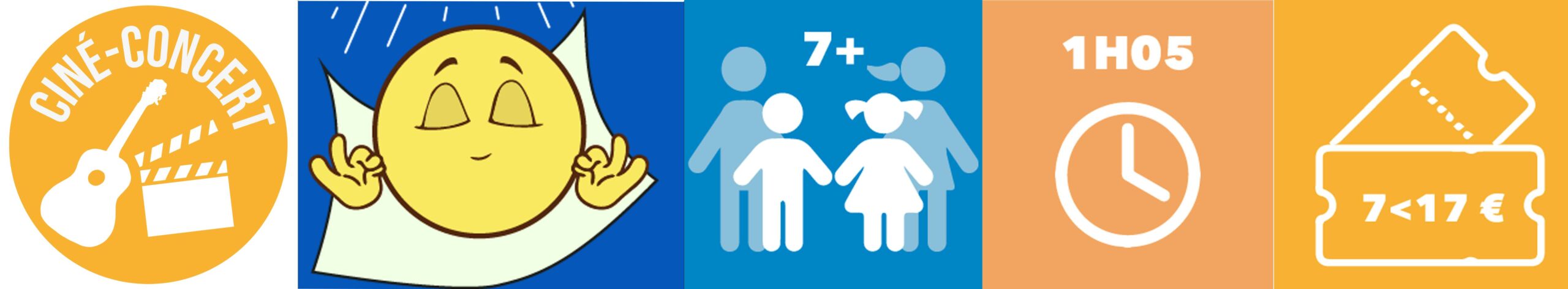 ailleurs Bandeau Facile à lire et à comprendre. Le spectacle est un ciné-concert planant, à partir de 7 ans, il dure 1h05 et coute de 7 à 17€.